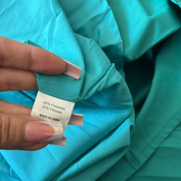 NWT ZESICA ONE SHOULDER EMPIRE WAIST RUFFLE MAXI DRESS - Picture 7 of 12